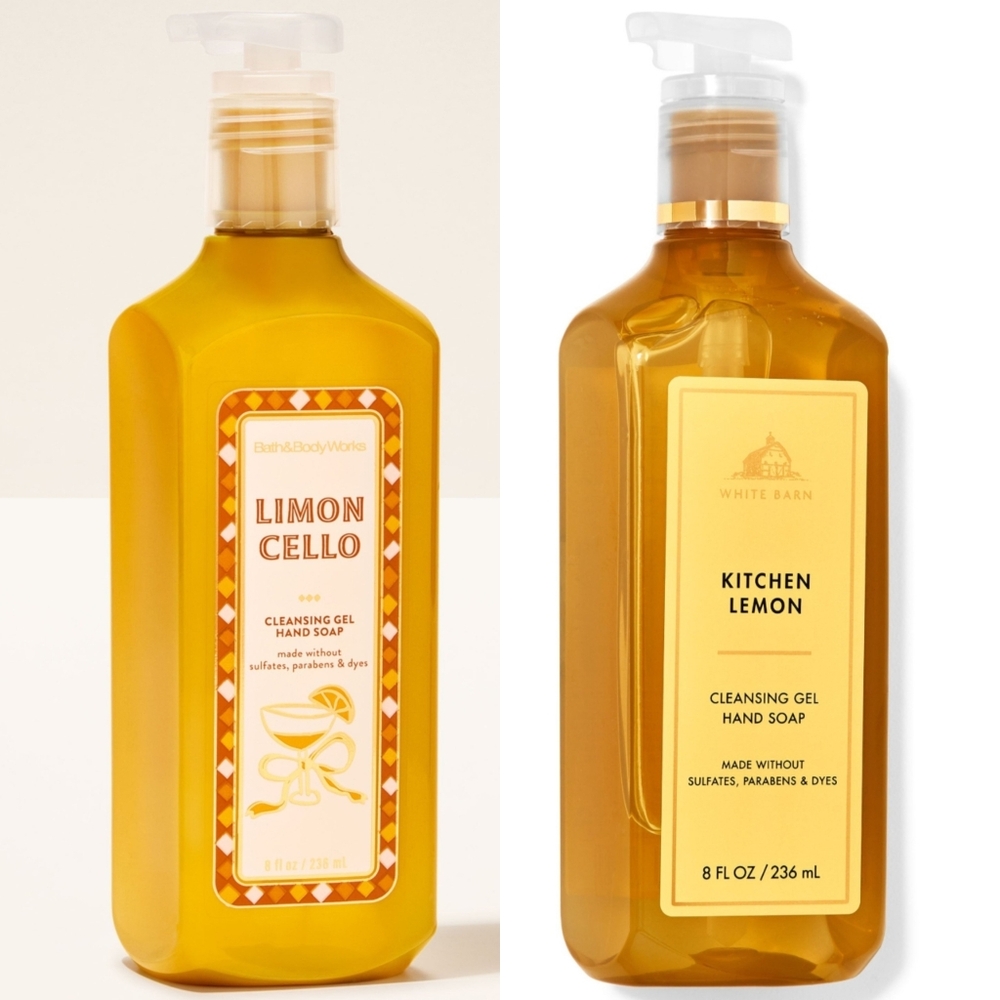 Bath Body Works Kitchen Lemon & Limoncello Cleansing Gel Hand Soap Set NEW Rare